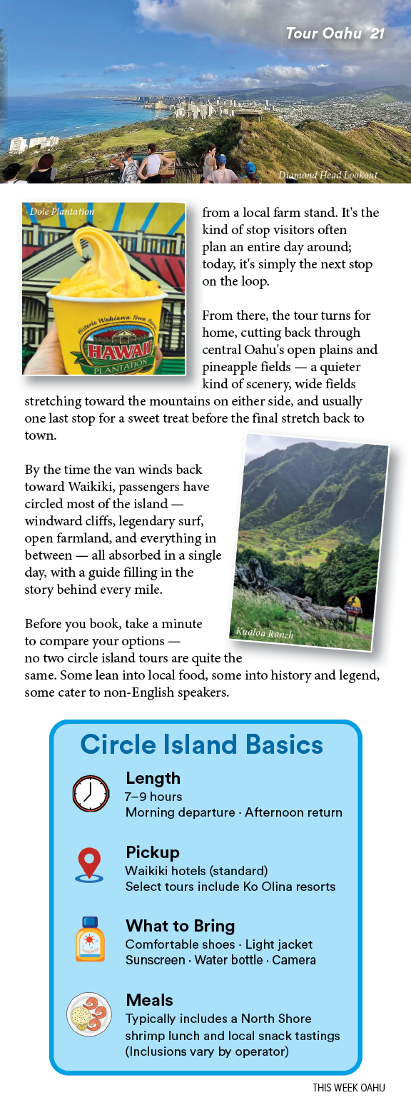 A magazine advertisement for a tourism company. Description generated by AI